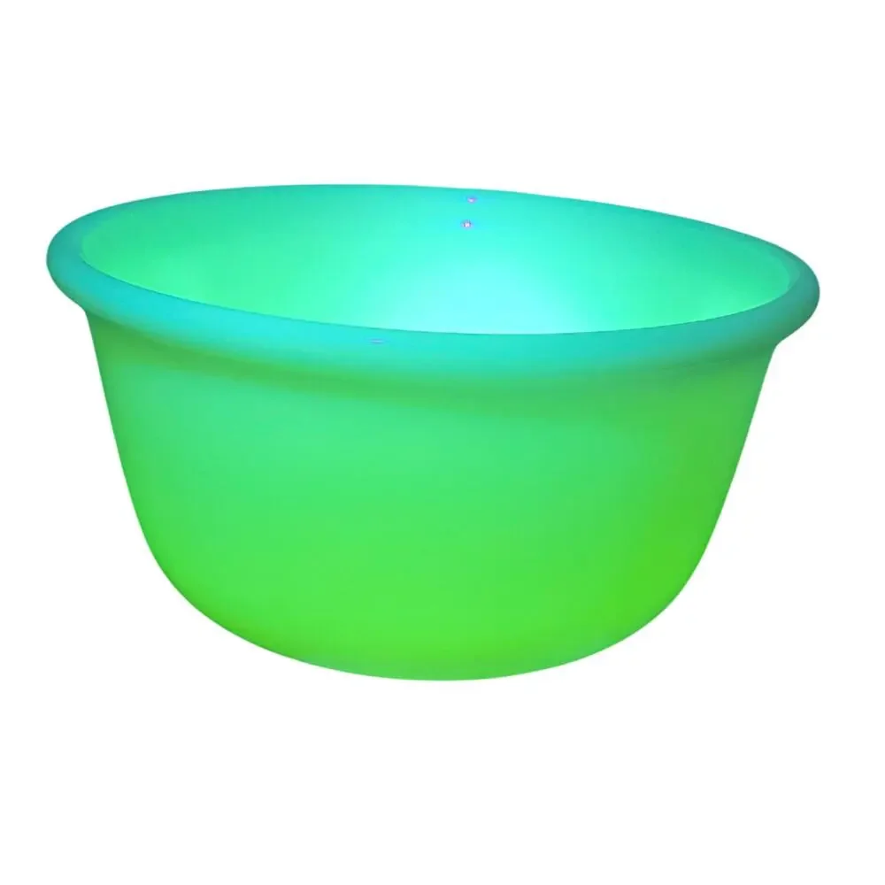 Vintage Hamilton Beach Custard Mixing Bowl Uranium Glass Glows 9